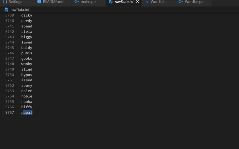 Wordle (but C++ ) – screenshot 5