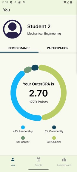 outerGPA – screenshot 1