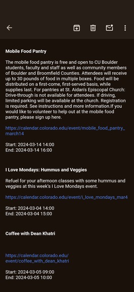 BuffLink: Your CU Boulder Event Companion! – screenshot 5