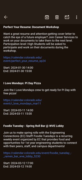 BuffLink: Your CU Boulder Event Companion! – screenshot 8