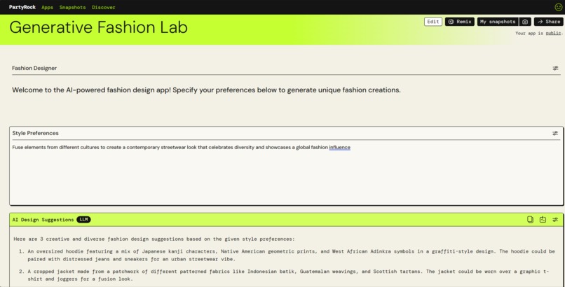 Generative Fashion Lab – screenshot 1