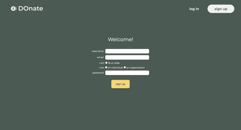 DOnate – screenshot 1