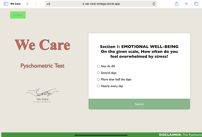 We Care – screenshot 3