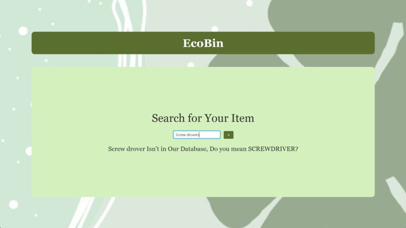 EcoBin – screenshot 2