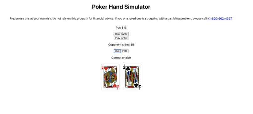 Poker Simulator – screenshot 1