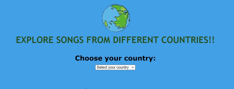 Worldwide Song Playlist Generator – screenshot 1