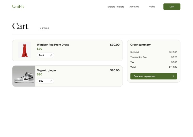 Uni-Fit – screenshot 4