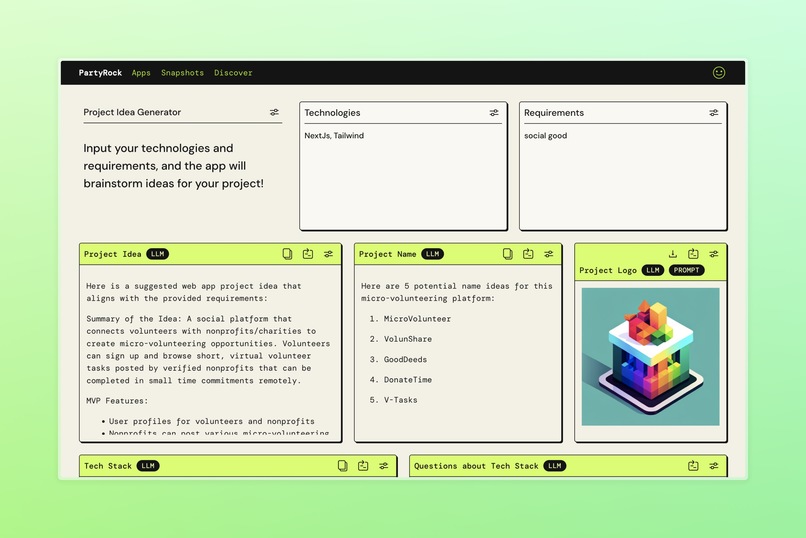 Project Recommender – screenshot 1