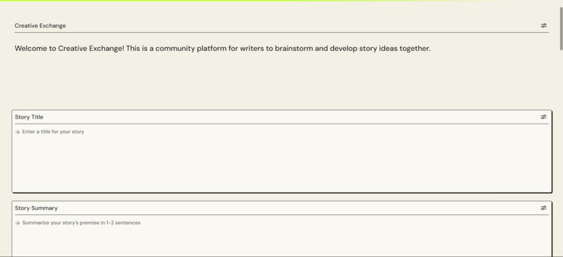 Creative Exchange – screenshot 1