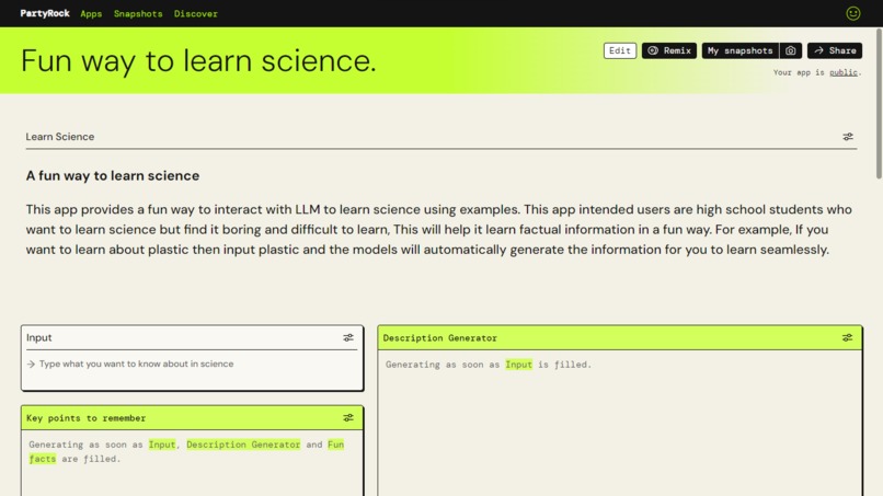 Fun way to learn science – screenshot 1