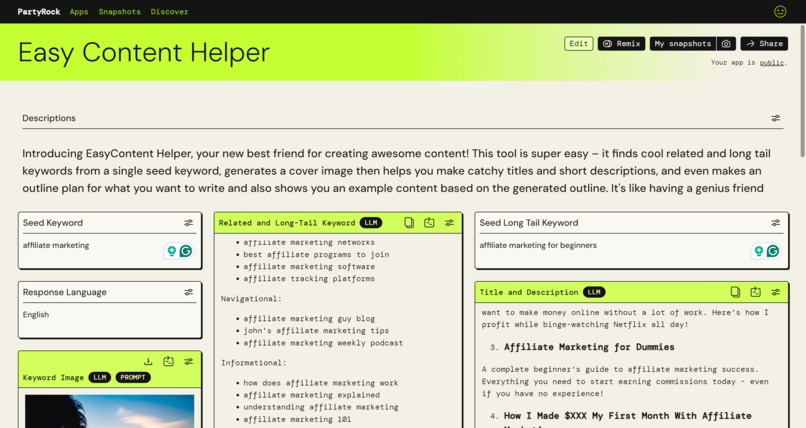 Easy Content Helper – screenshot 1