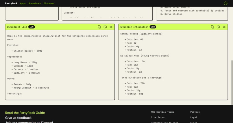 Nutritious Meal Generator – screenshot 3