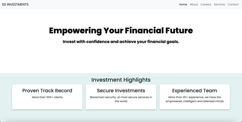 INVESTMENT_PROJECT – screenshot 1