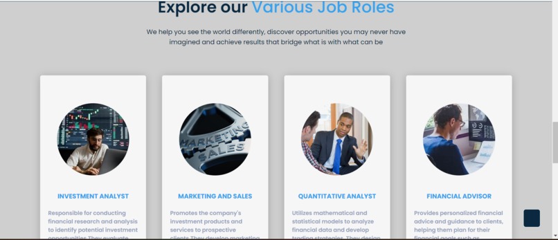 Static website on Investment company – screenshot 2