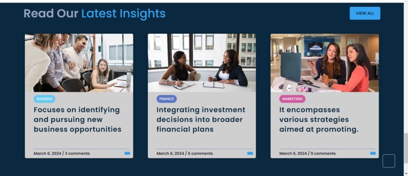 Static website on Investment company – screenshot 4