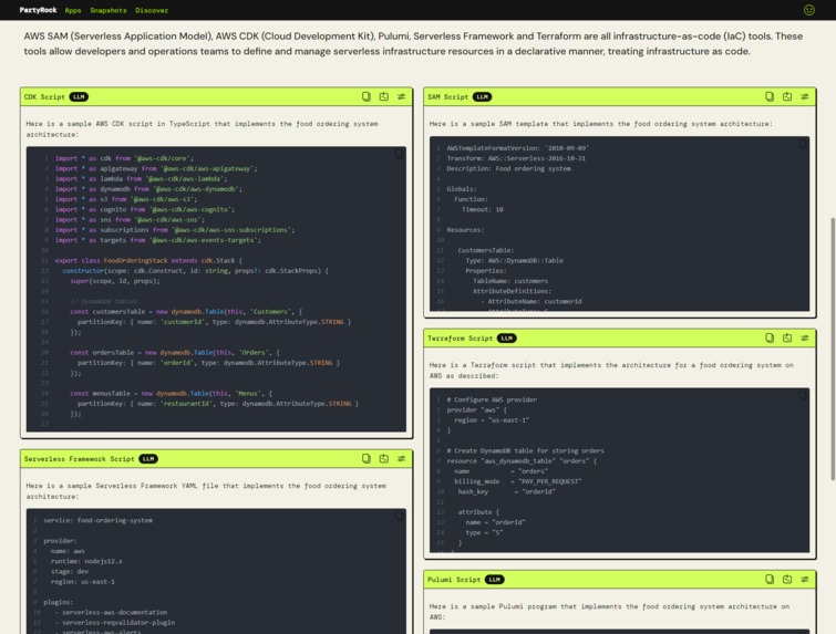 AWS Serverless Architecture Generator – screenshot 3