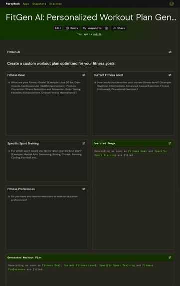 FitGen AI – screenshot 2