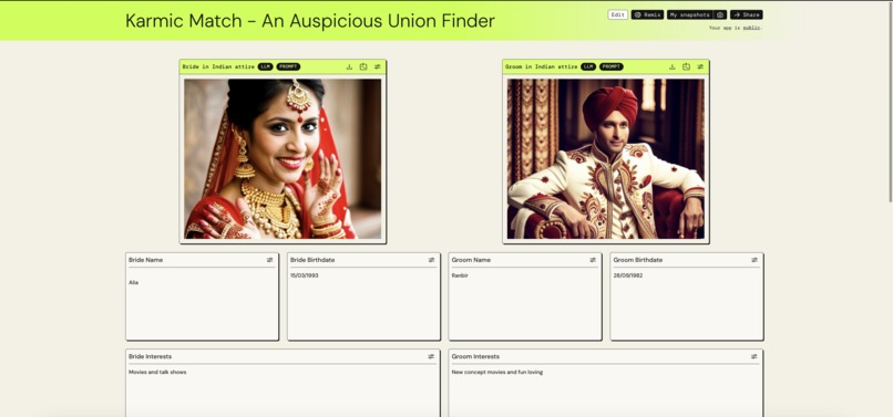 Karmic Match - An Auspicious Union Finder – screenshot 1
