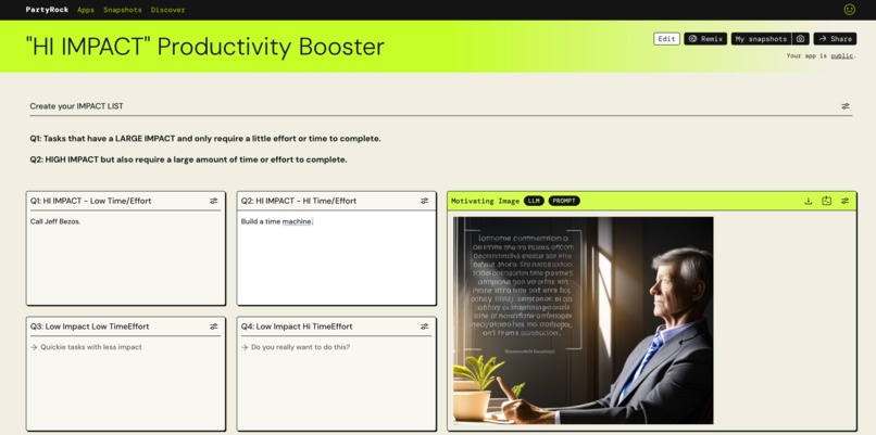 "HI IMPACT" Productivity Booster – screenshot 1