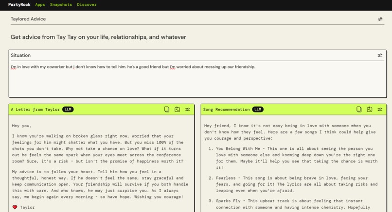Taylored Advice – screenshot 1