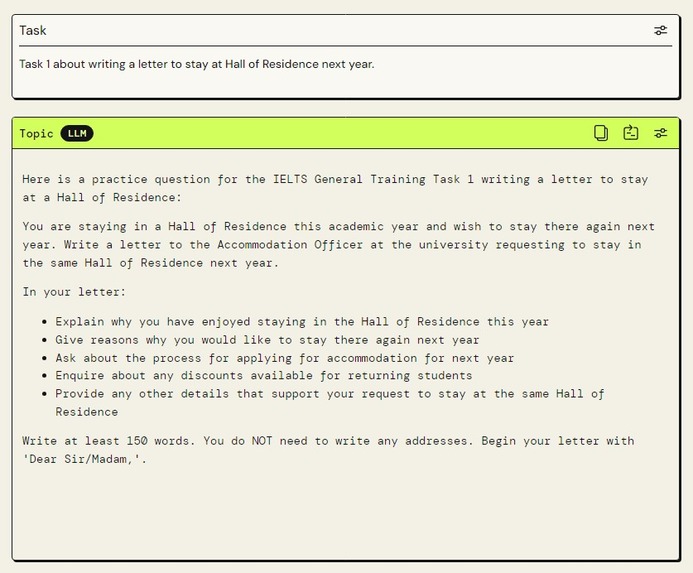 IELTS General Training writing test simulation – screenshot 2