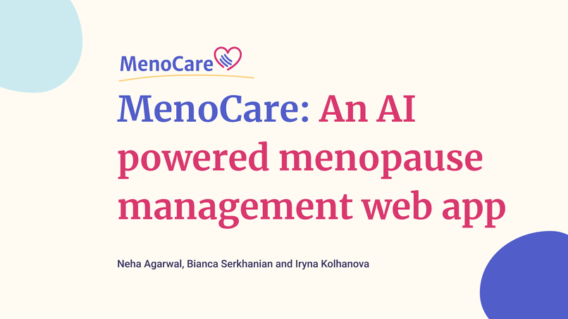 MenoCare - An AI powered menopause management web app – screenshot 1