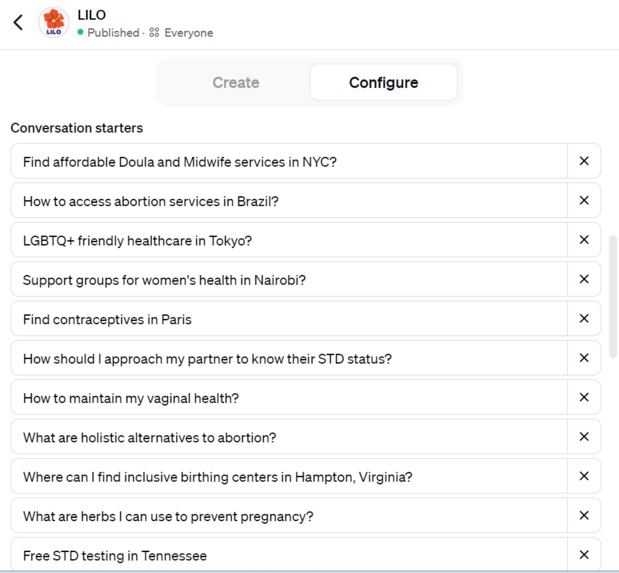 Lilo App: AI-enhanced access to SRH care for women – screenshot 13