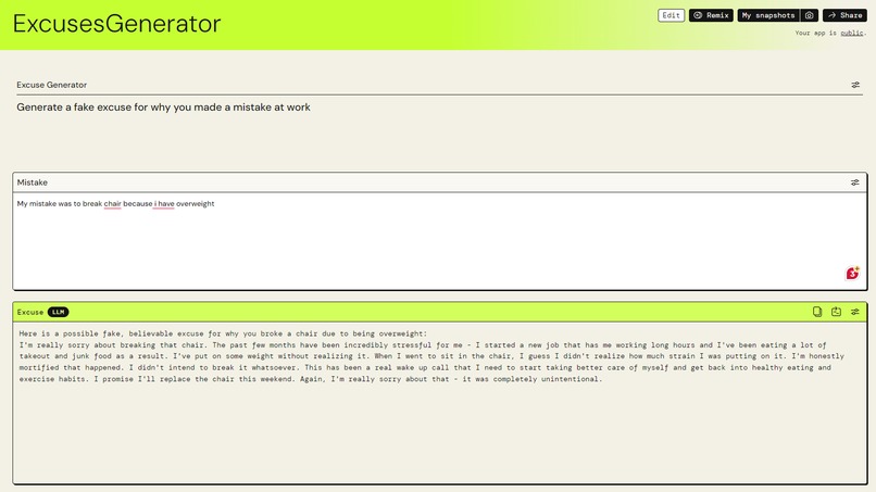 Fun project – screenshot 3