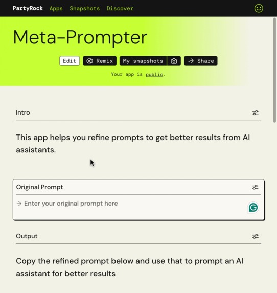 Meta Prompter – screenshot 1