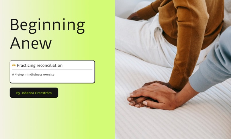 Beginning Anew - practicing reconciliation – screenshot 1