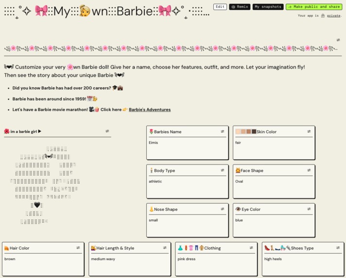 My Own Barbie – screenshot 1