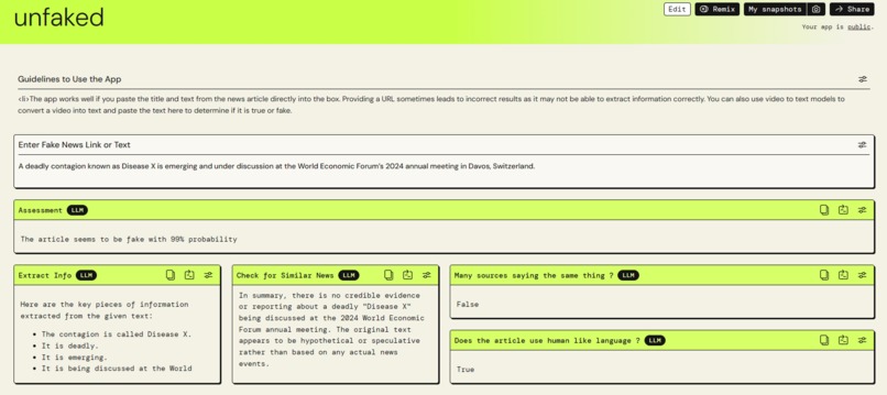 UNFaked – screenshot 1