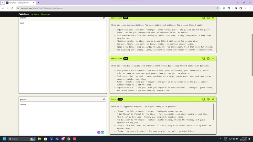 AI: Party Planner – screenshot 2