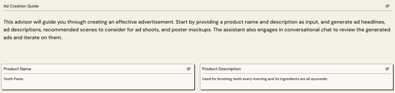 Ad Creation Assistant – screenshot 1