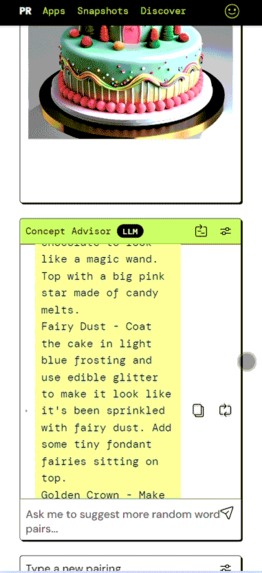 Random concept generator – screenshot 2