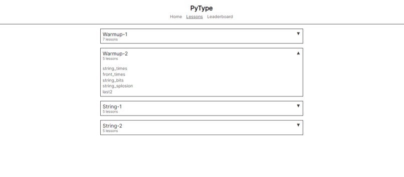 PyType – screenshot 1