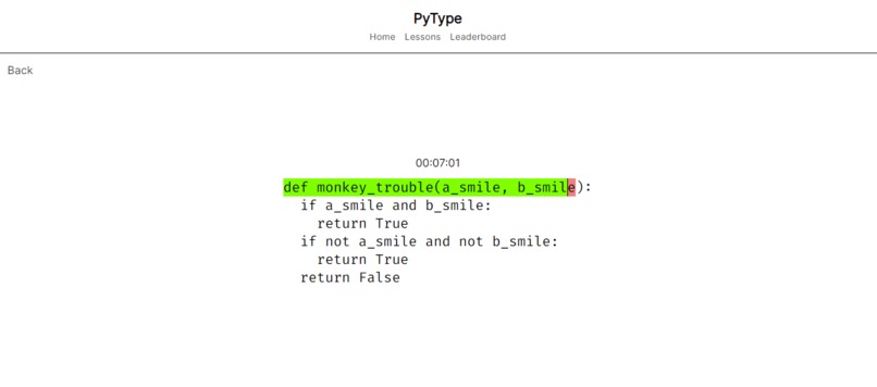 PyType – screenshot 3