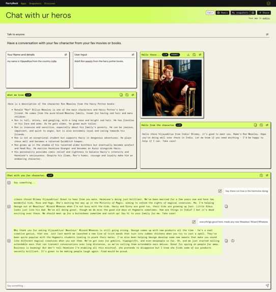 Chat with ur heros – screenshot 1