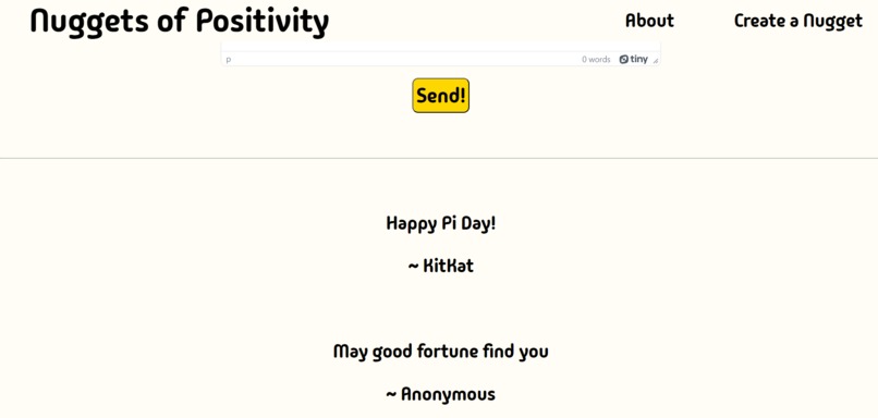 Nuggets of Positivity – screenshot 3