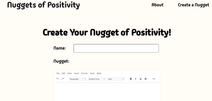 Nuggets of Positivity – screenshot 2
