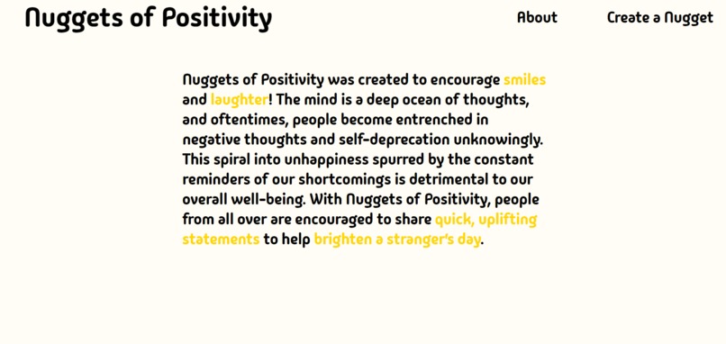 Nuggets of Positivity – screenshot 1