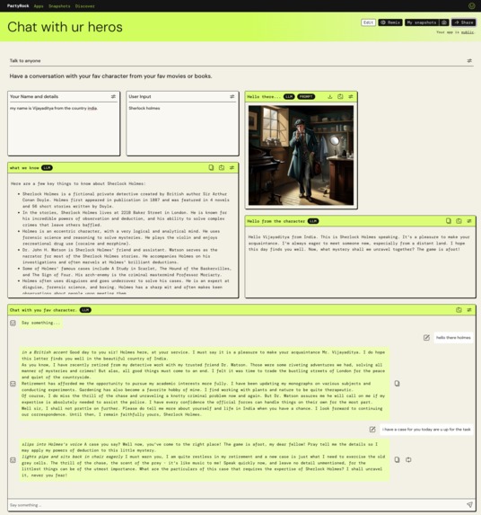 Chat with ur heros – screenshot 2