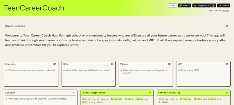Teen Career Coach – screenshot 1