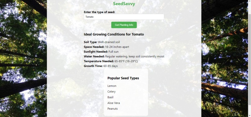 SeedSavvy – screenshot 2