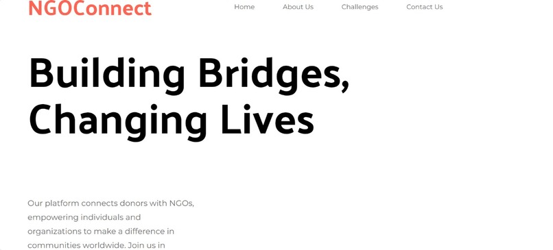 NGOConnect – screenshot 1