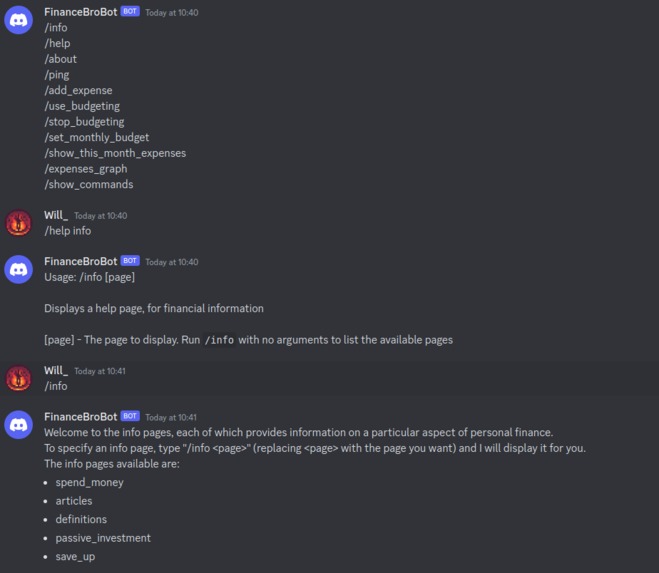 Finance advisor Discord bot – screenshot 7