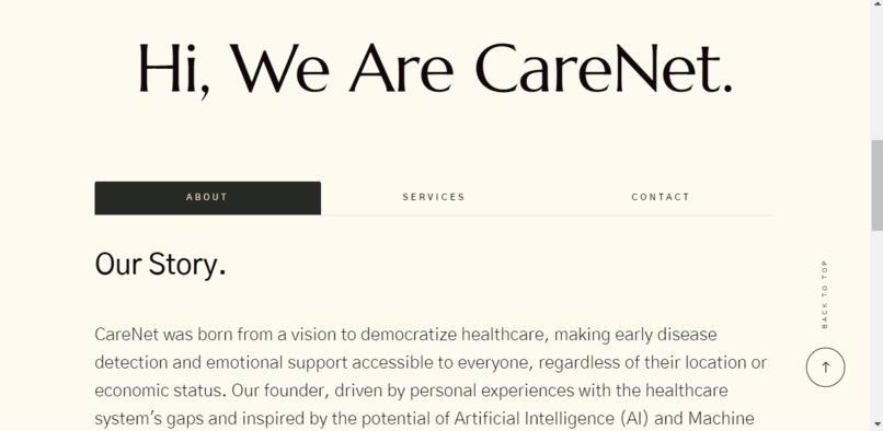CareNetAI – screenshot 2