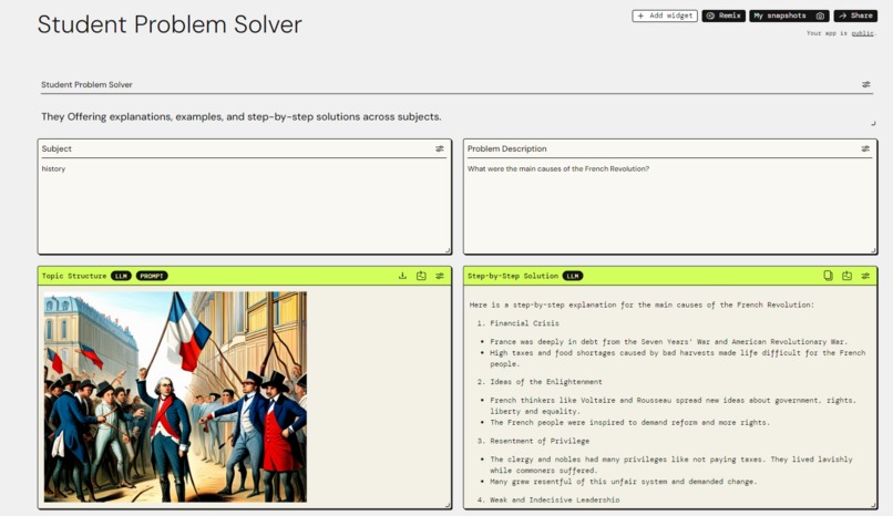 Student problem solver – screenshot 1