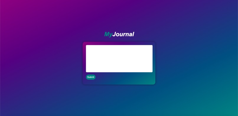 MyJournal – screenshot 1