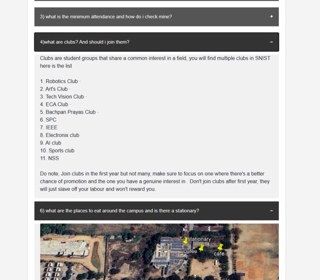 CollegeWeb – screenshot 2